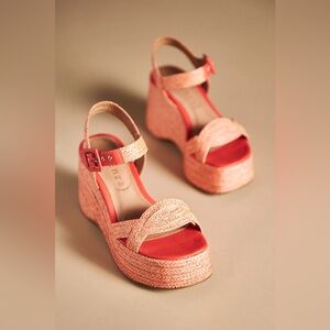 Vicenza Raffia Platform Heels - New (EU) 40 (US) 9